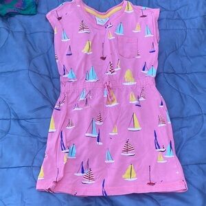 Hanna Andersson Pink Dress with Nautical Print